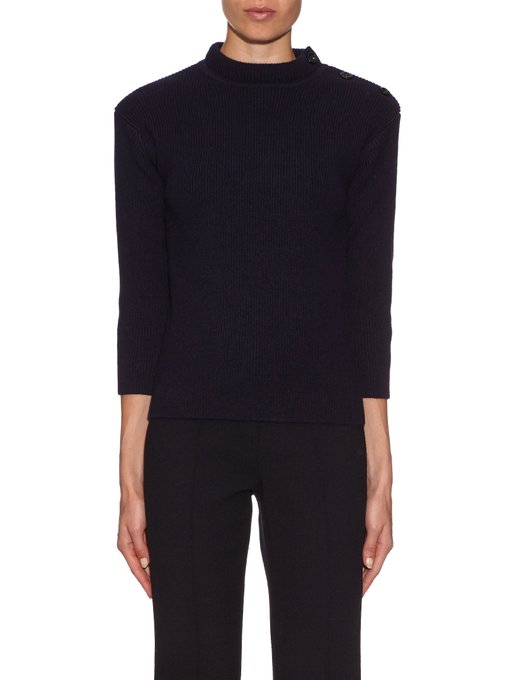Button-shoulder wool sweater | Nina Ricci | MATCHESFASHION UK