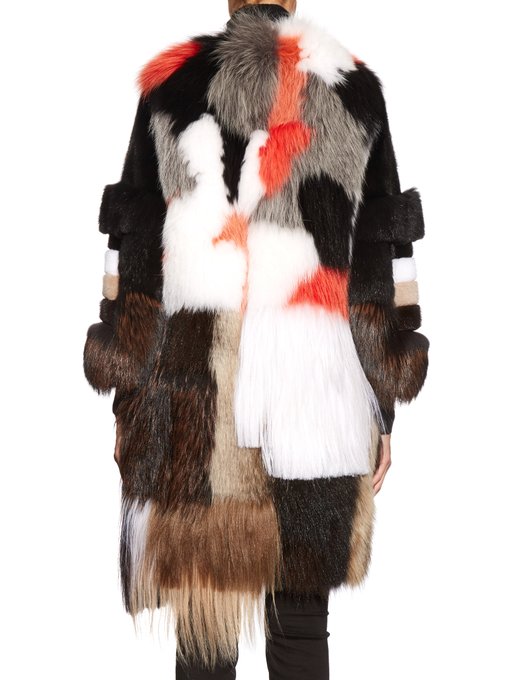 Patchwork fur coat | Fendi | MATCHESFASHION US