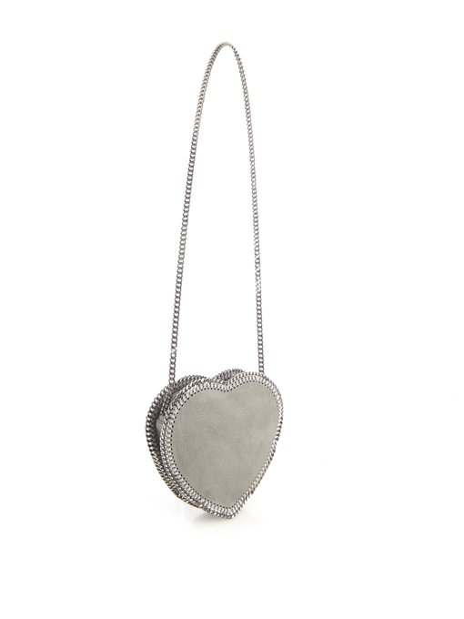 Heart Falabella faux-suede cross-body bag | Stella McCartney ...