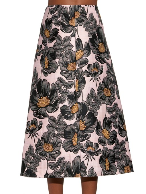 Floral-jacquard A-line skirt | Marni | MATCHESFASHION UK