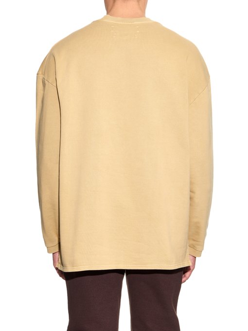 Long-sleeved cotton-jersey sweatshirt | Yeezy | MATCHESFASHION UK