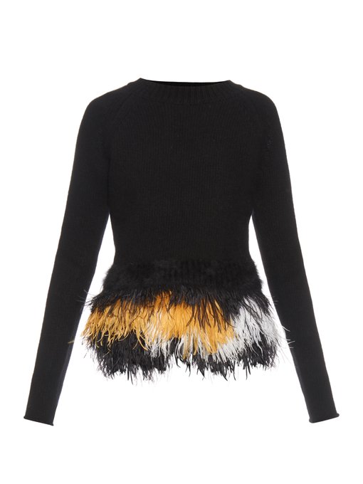 Delaunay feathered hem wool-blend sweater | Vanessa Bruno ...