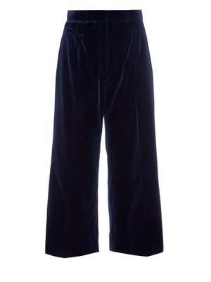 Northern Soul wide-leg velvet trousers | Hillier Bartley ...