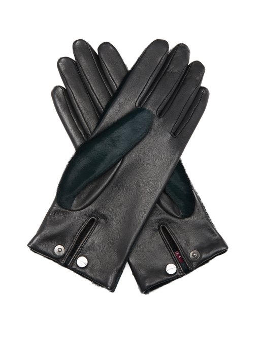 chloe leather gloves