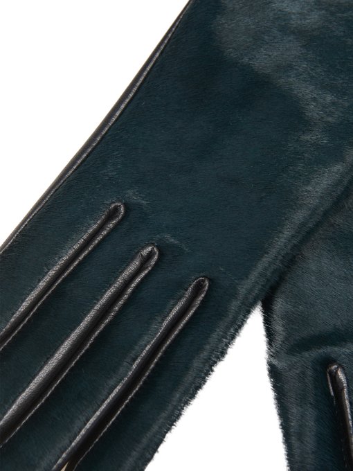 chloe leather gloves