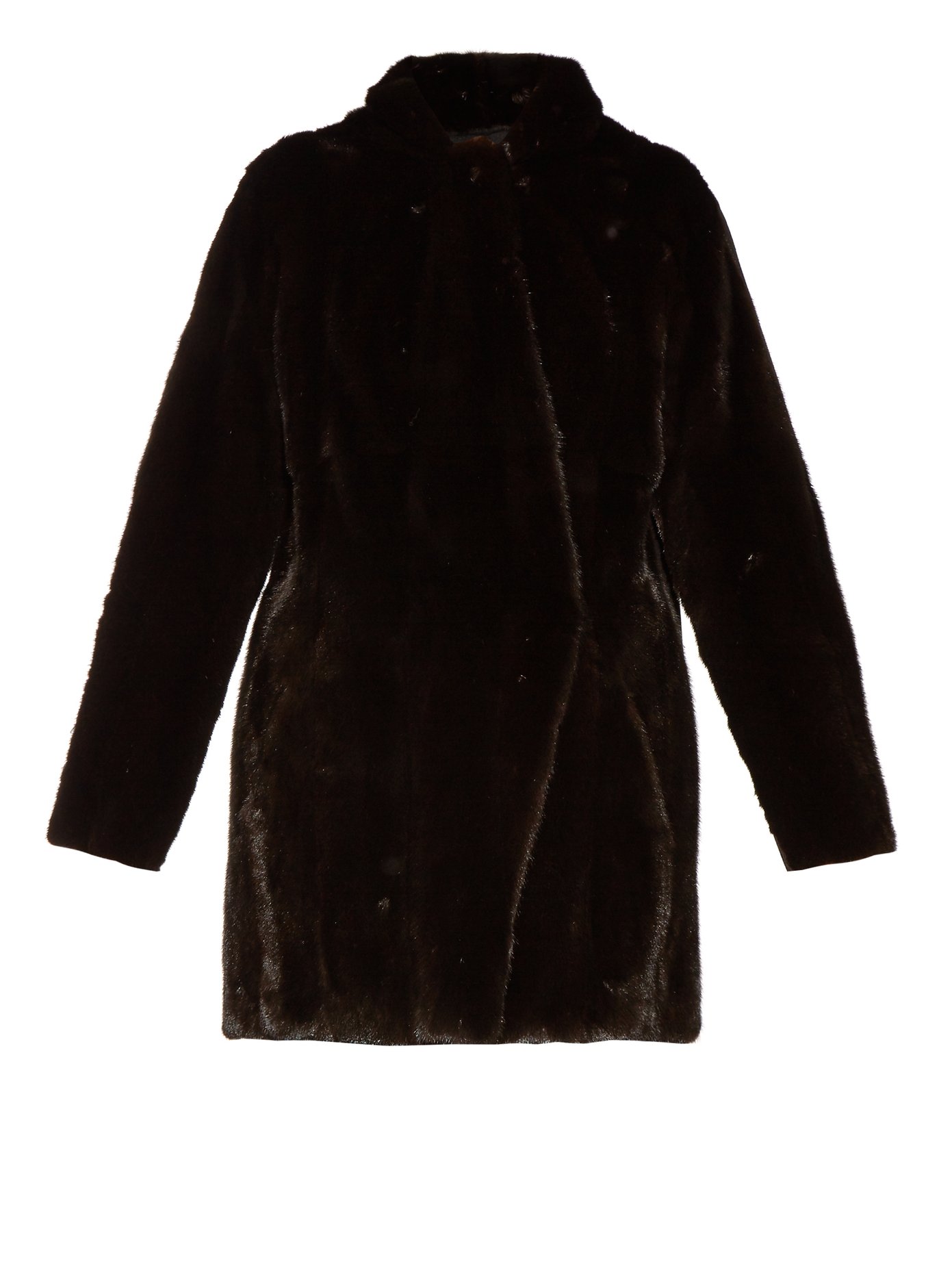 sprung freres black lambskin coat
