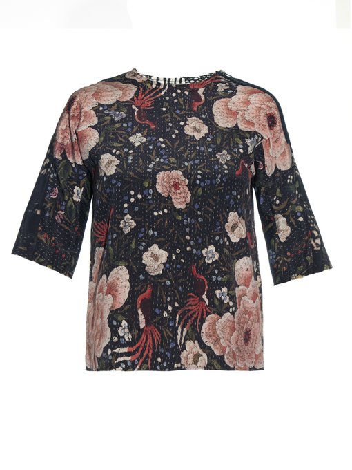 Isabel vintage-silk top | By Walid | MATCHESFASHION.COM UK