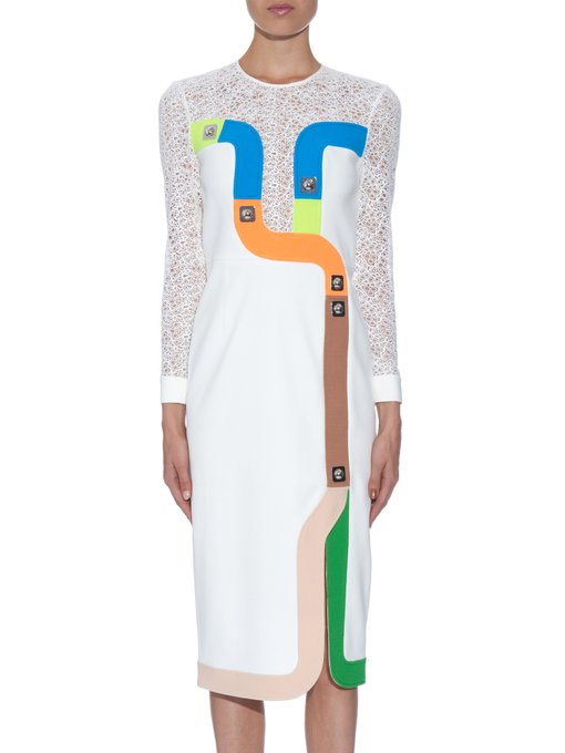 Track contrast-panelled crepe dress | Peter Pilotto | MATCHESFASHION UK