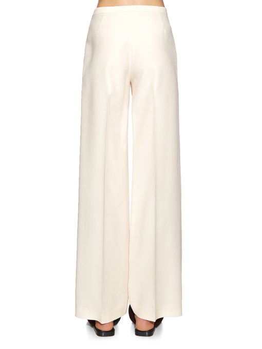 Misa wide-leg wool and silk-blend trousers | The Row | MATCHESFASHION UK