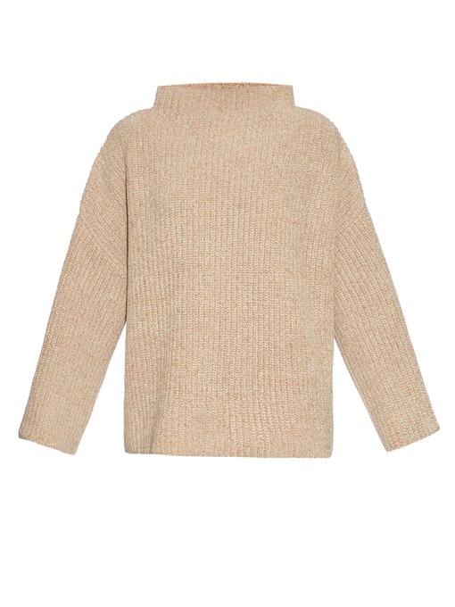 Kaila silk and cotton-blend ribbed-knit sweater | The Row ...