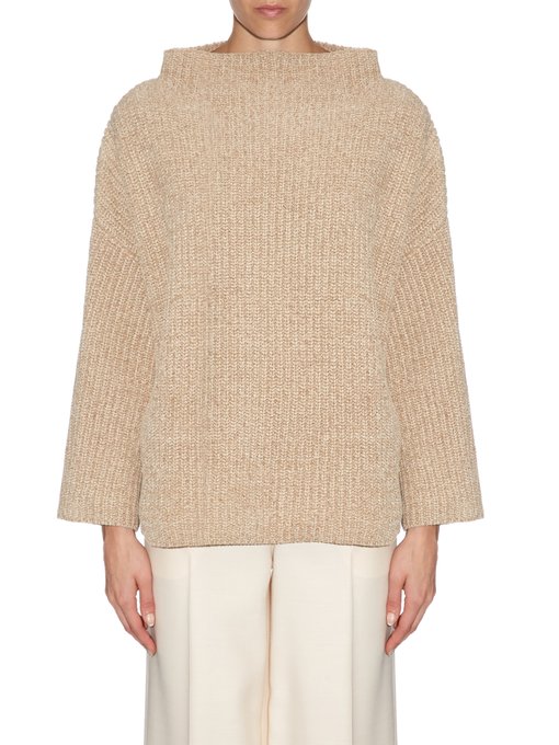 Kaila silk and cotton-blend ribbed-knit sweater | The Row ...