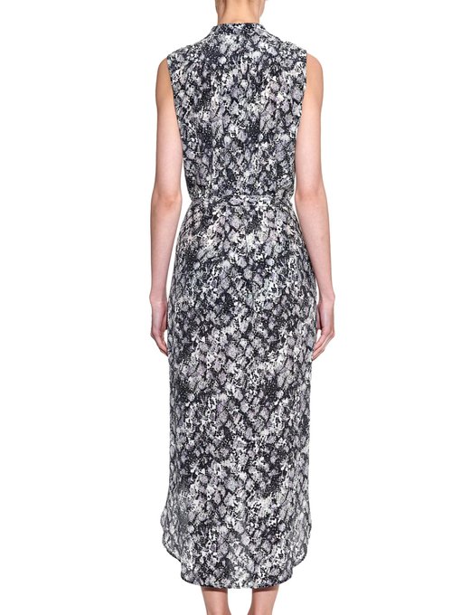 Molly python-print silk dress | Saloni | MATCHESFASHION US
