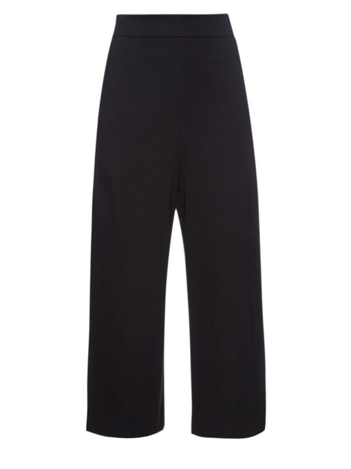 jersey cropped trousers