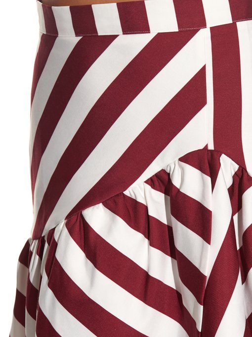 Striped Wrap Front Skirt House Of Holland Matchesfashion Uk