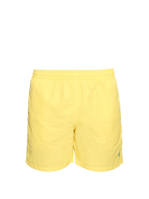yellow polo swim trunks
