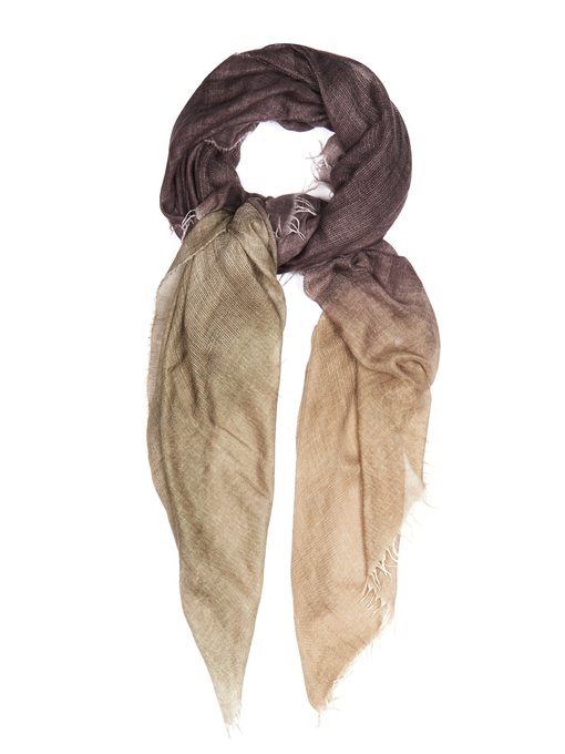 Annatto 166 cashmere and silk-blend scarf | Dianora Salviati ...