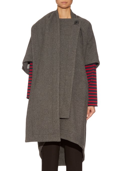 Short-sleeve wool-blend blanket coat | Vivienne Westwood Anglomania ...