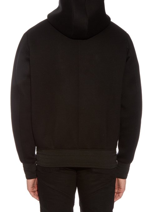 Funnel-neck zip-front hooded sweatshirt | Givenchy | MATCHESFASHION UK