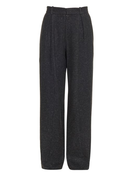 Wide-leg donegal tweed trousers | Raey | MATCHESFASHION.COM UK
