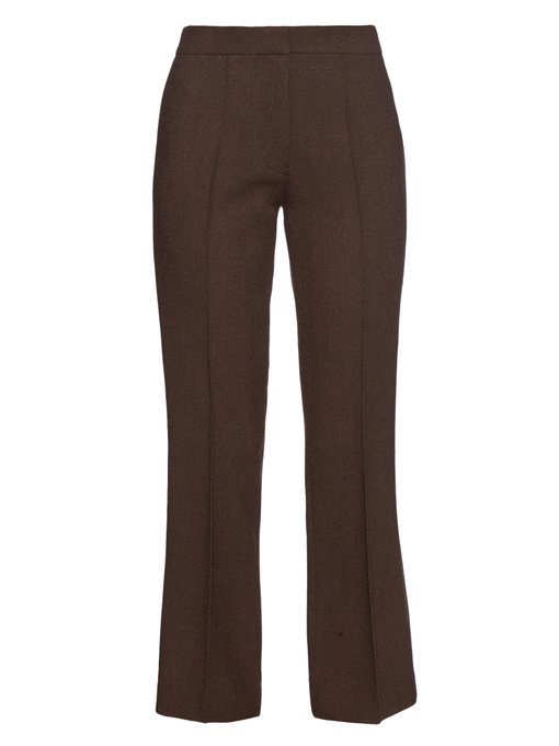 Flared-leg cropped crepe trousers | Raey | MATCHESFASHION UK