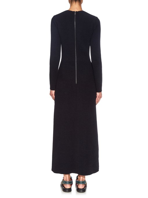 Long-sleeved double-crepe dress | Raey | MATCHESFASHION UK