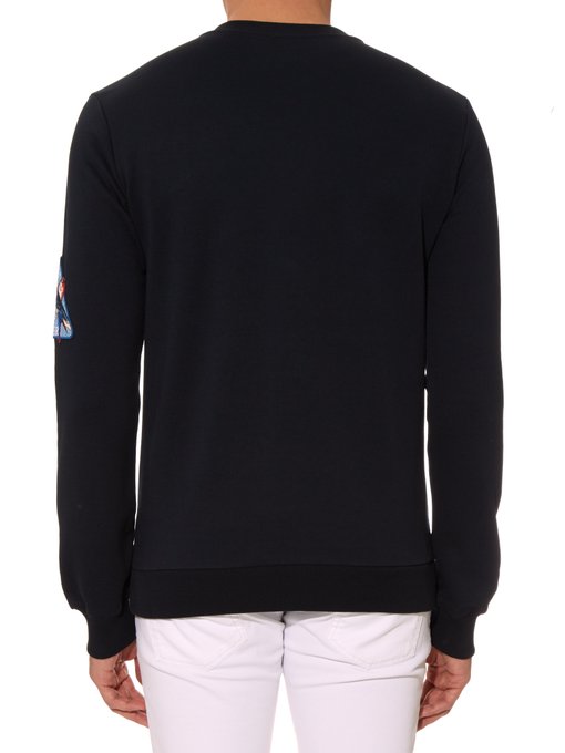 Badge cotton-jersey sweatshirt | Dolce & Gabbana | MATCHESFASHION.COM UK