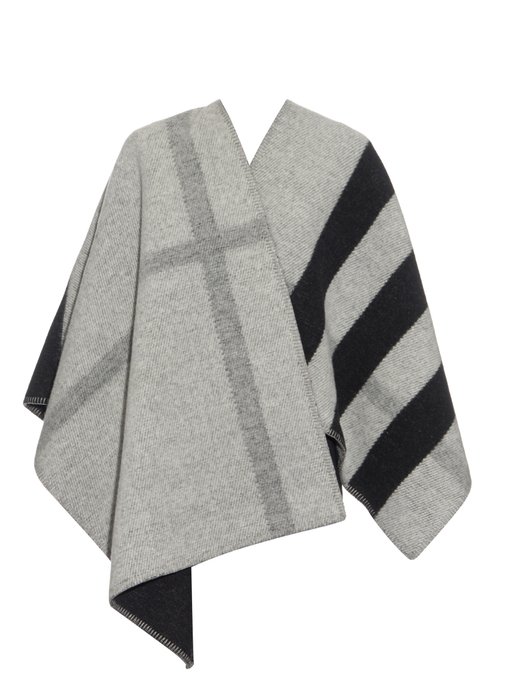 Wool and cashmere-blend reversible wrap | Burberry Prorsum ...