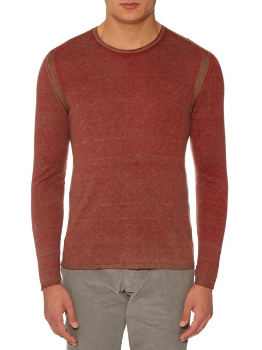 Over-dye silk and cashmere-blend sweater | John Varvatos ...