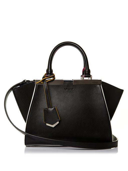 3Jours mini contrast-trim leather cross-body bag | Fendi ...