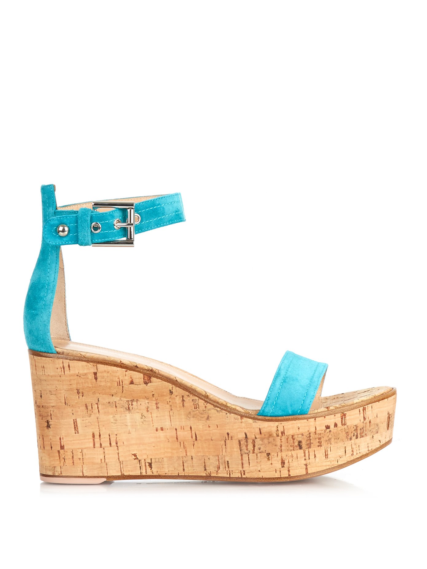 suede wedges with ankle strap