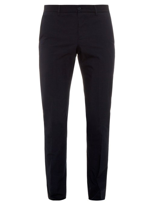 Slim-leg cotton-blend trousers | Bottega Veneta | MATCHESFASHION UK