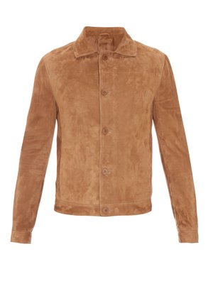 Point-collar suede jacket | Bottega Veneta | MATCHESFASHION UK