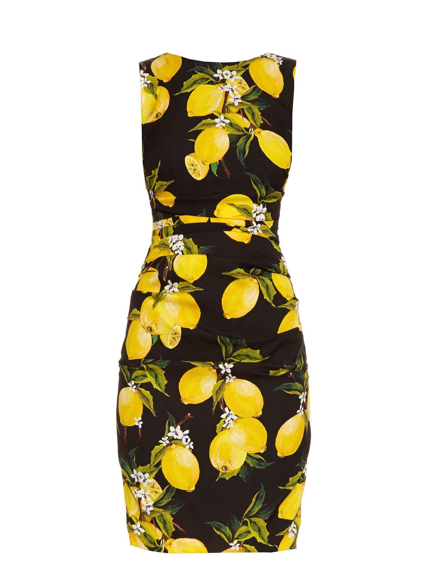 lemon silk dress