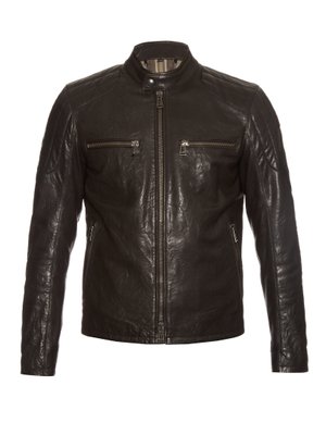 Archer stand-collar leather jacket | Belstaff | MATCHESFASHION.COM UK
