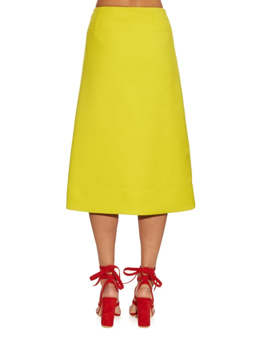 High-waisted wool midi skirt | Marni | MATCHESFASHION UK