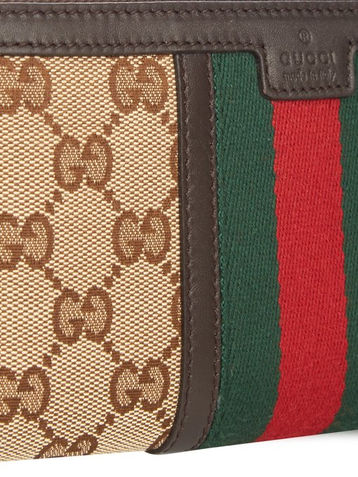 GG canvas and striped Web purse | Gucci | MATCHESFASHION UK