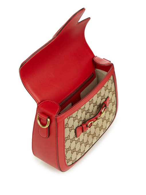 Lady Web medium canvas and leather shoulder bag | Gucci | MATCHESFASHION UK