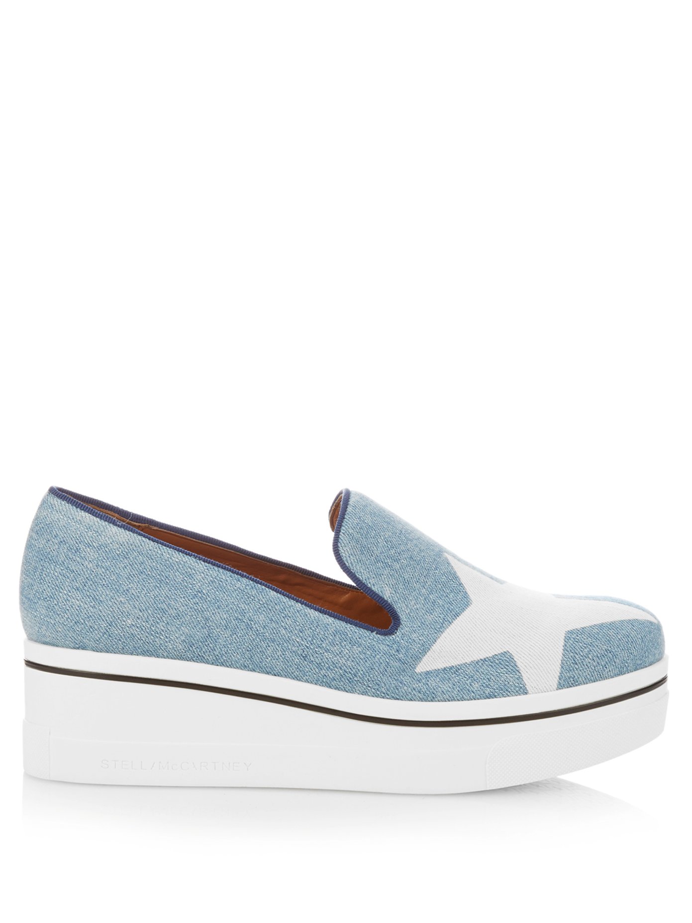 stella mccartney binx star platform loafers