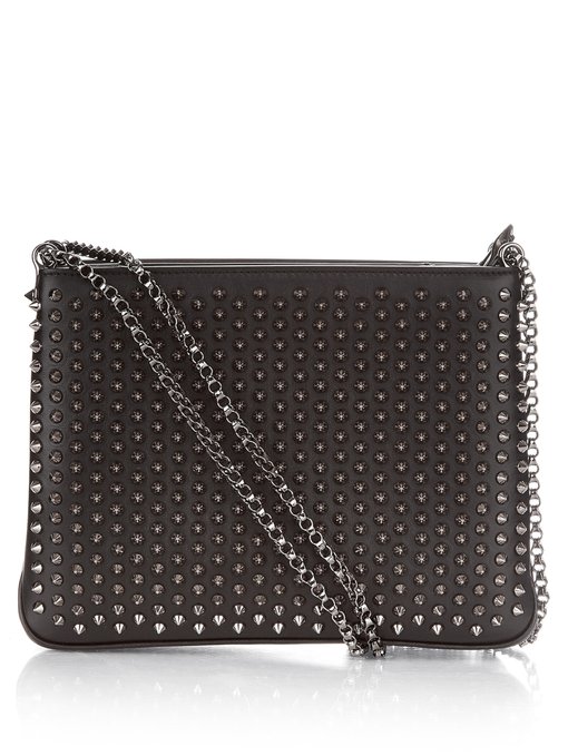 Triloubi spike-embellished large shoulder bag | Christian Louboutin ...