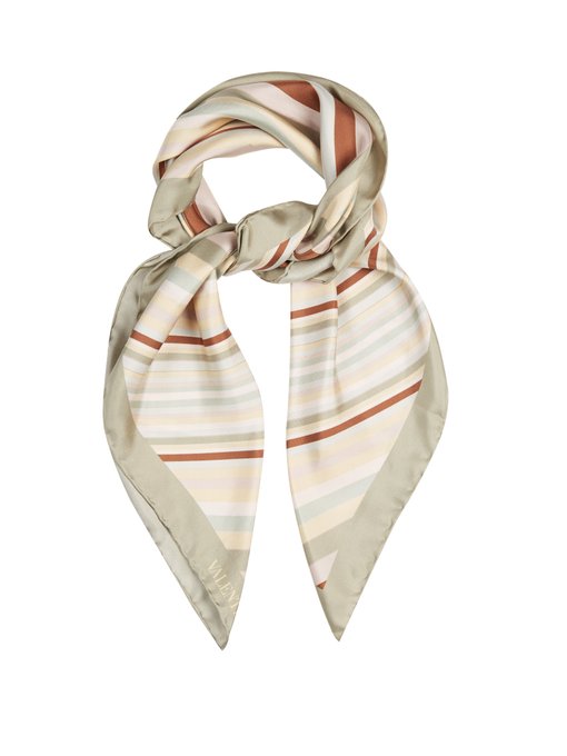 Native Couture 1975-print silk scarf | Valentino | MATCHESFASHION UK