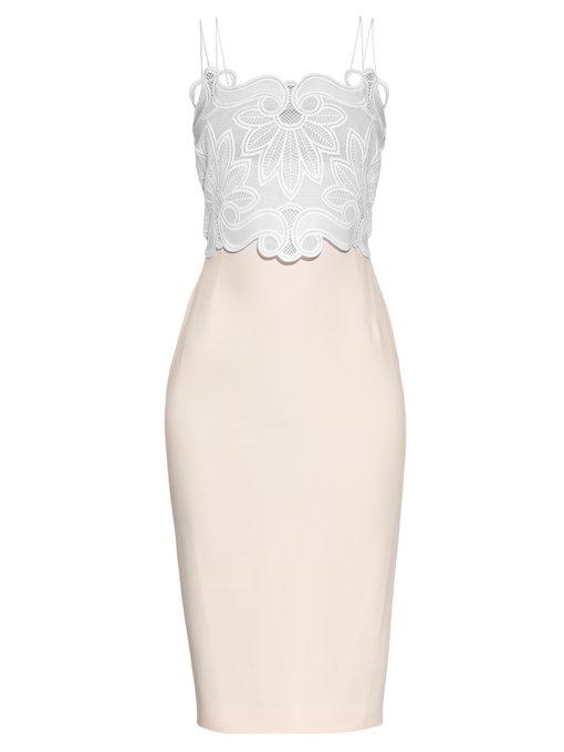 Antonio Berardi アントニオ ベラルディ Macrame Lace And Crepe Midi Dress Matchesfashion マッチズファッション