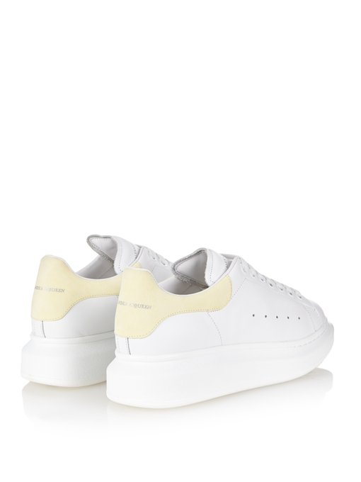 Low-top leather platform trainers 