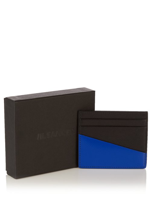 Bi-colour leather cardholder | Jil Sander | MATCHESFASHION US