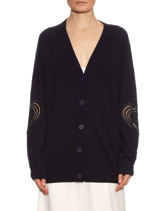 Love Hearts wool and cashmere-blend cardigan | Christopher Kane ...