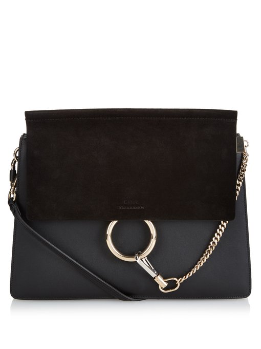 chloe faye leather shoulder bag