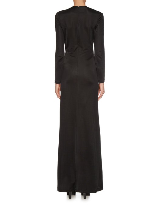 Deep-neck front-slit gown | Givenchy | MATCHESFASHION UK
