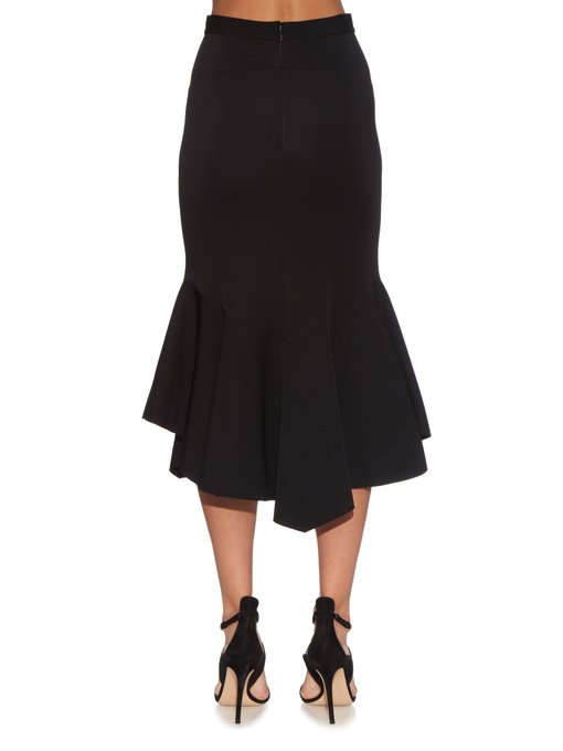 Asymmetric stretch-cady skirt | Givenchy | MATCHESFASHION UK
