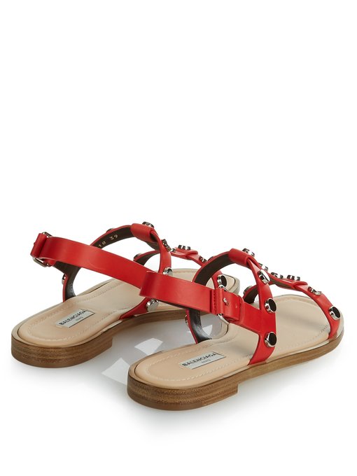 balenciaga red sandals
