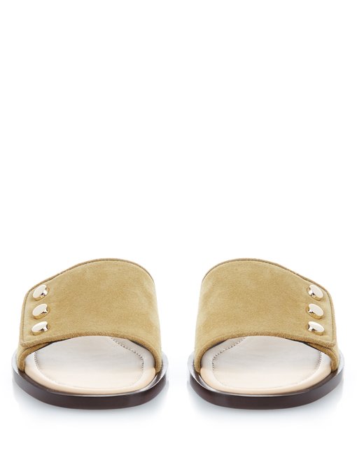 Stud-embellished suede sandals | Balenciaga | MATCHESFASHION UK