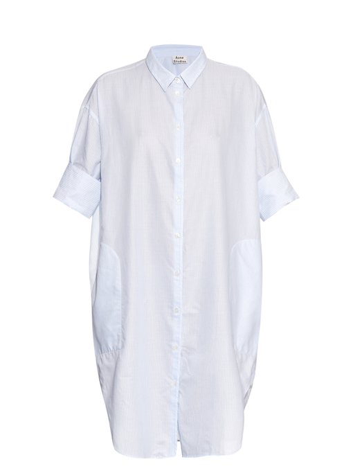 Lash pinstriped cotton shirtdress | Acne Studios | MATCHESFASHION UK